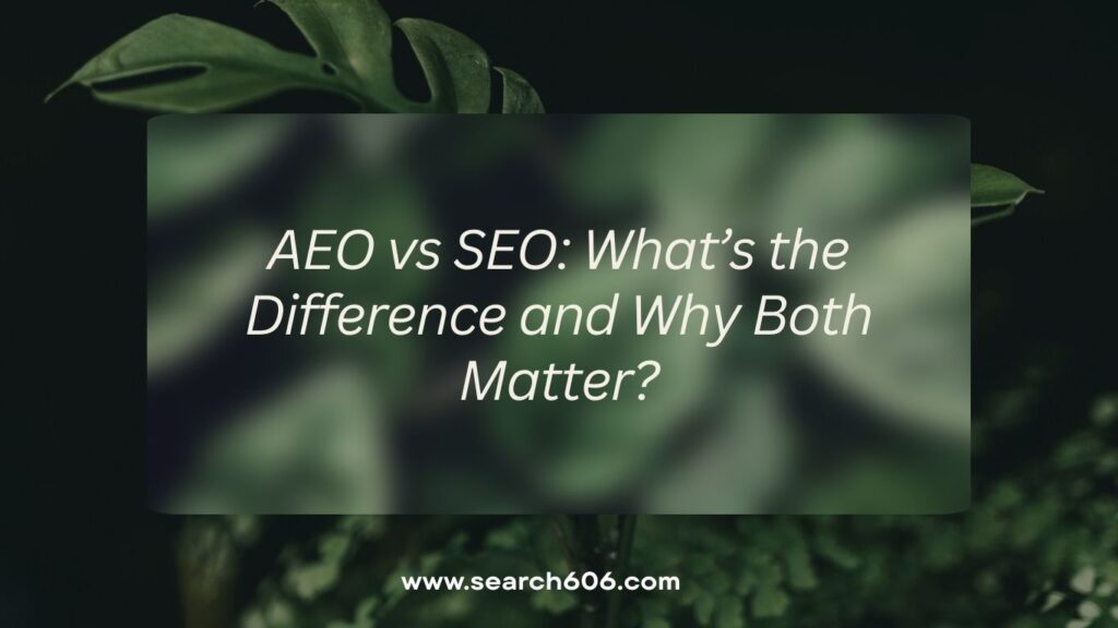 aeo vs seo - what is the difference